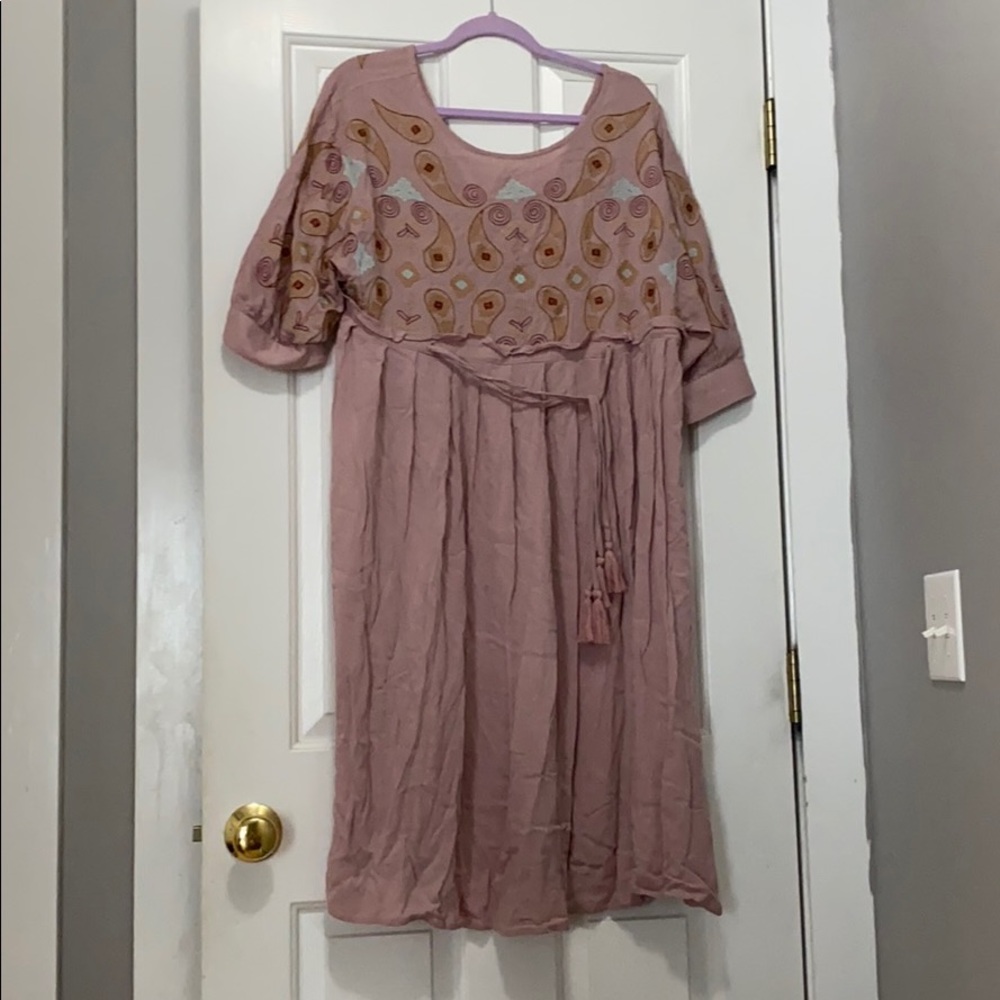 Boho Chic Embroidered Paisley dress